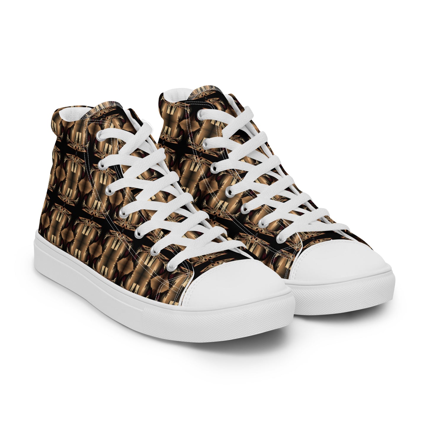 Men’s Premium High Top Canvas Shoes (Full Print) - The God Ball Originals by Chris Rabalais (2024)