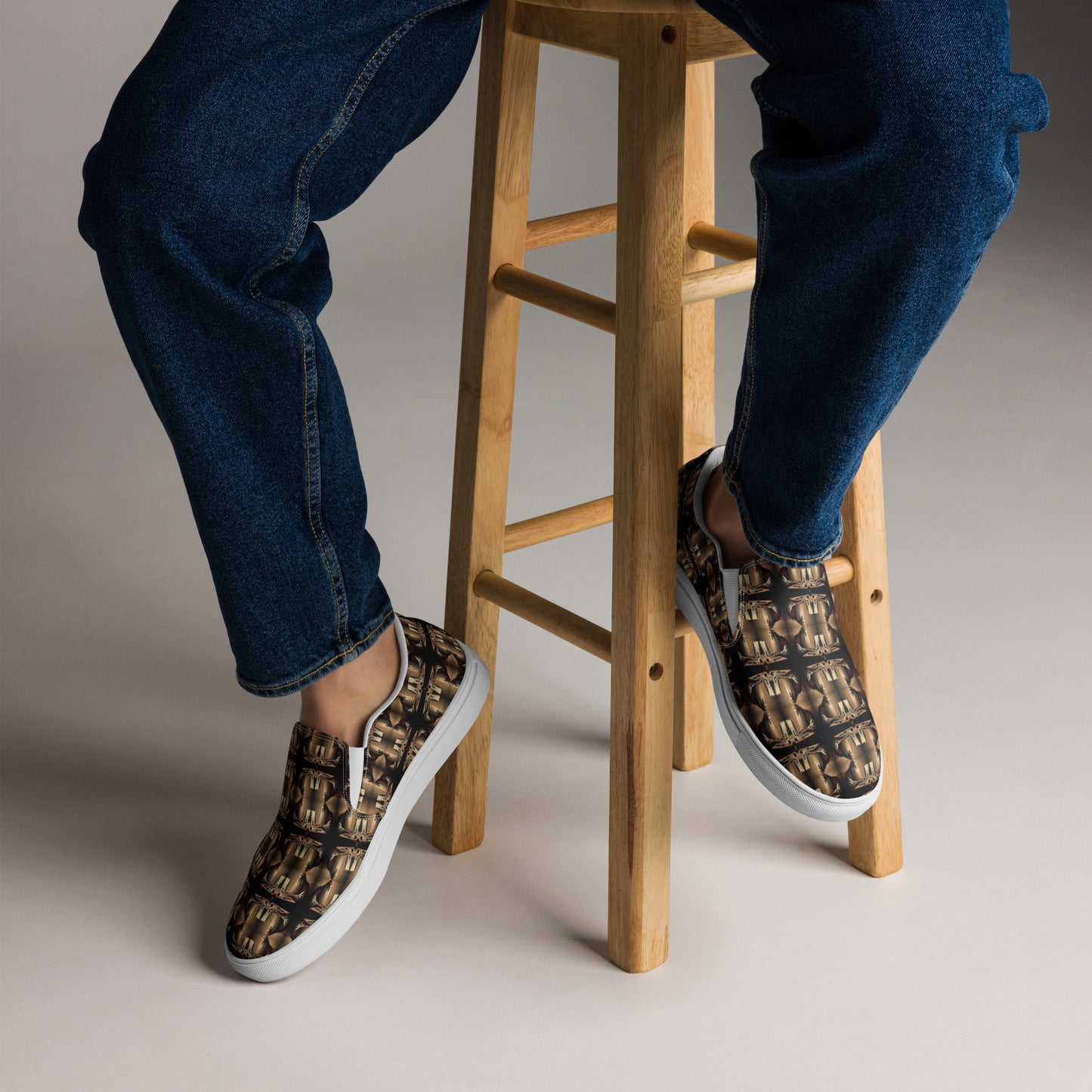 Men’s Slip-on Canvas Premiums (Full Print) - The God Ball Originals by Chris Rabalais (2024)