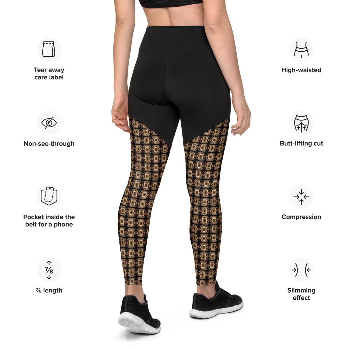 Platinum Ladies Sports Leggings (Full Print) - The God Ball Originals by Chris Rabalais (2024)