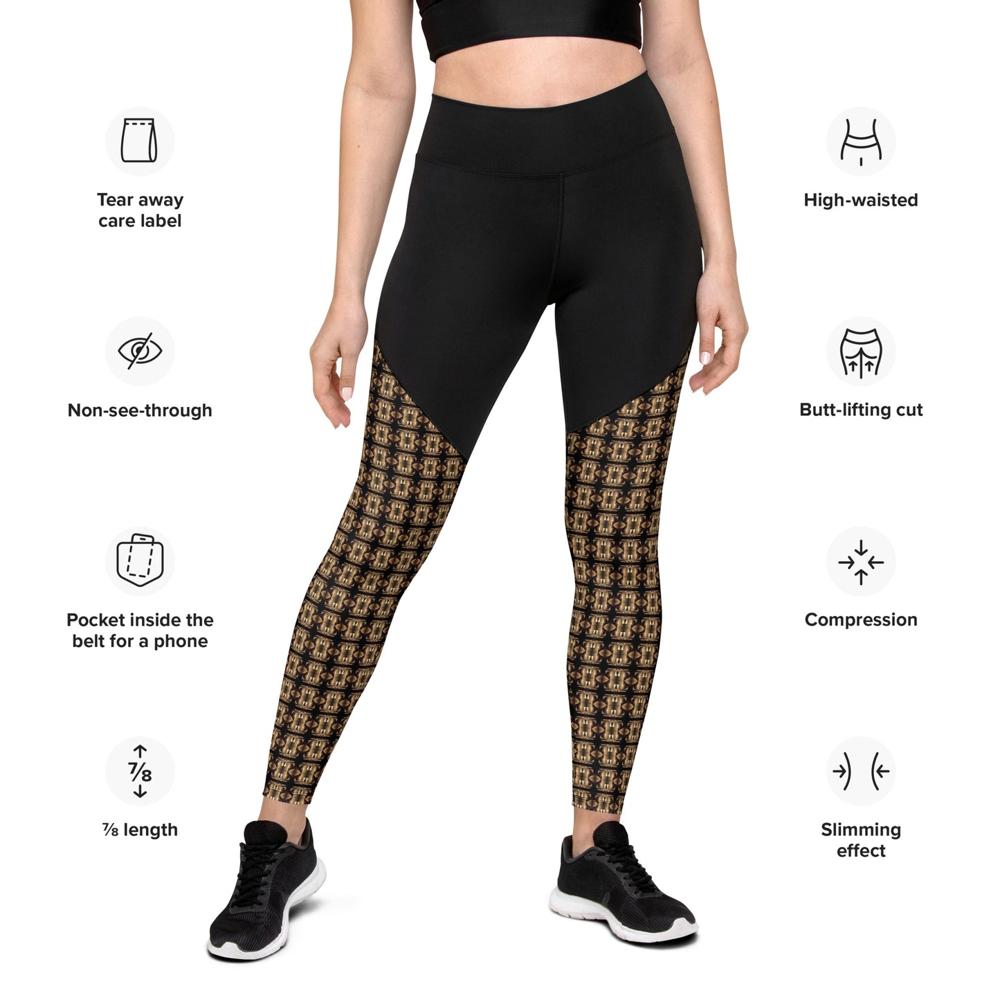 Platinum Ladies Sports Leggings (Full Print) - The God Ball Originals by Chris Rabalais (2024)