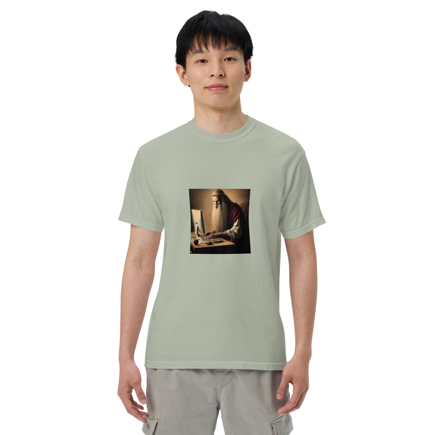Unisex Garment-Dyed Heavyweight T-Shirt - The God Ball Originals by Chris Rabalais (2024)
