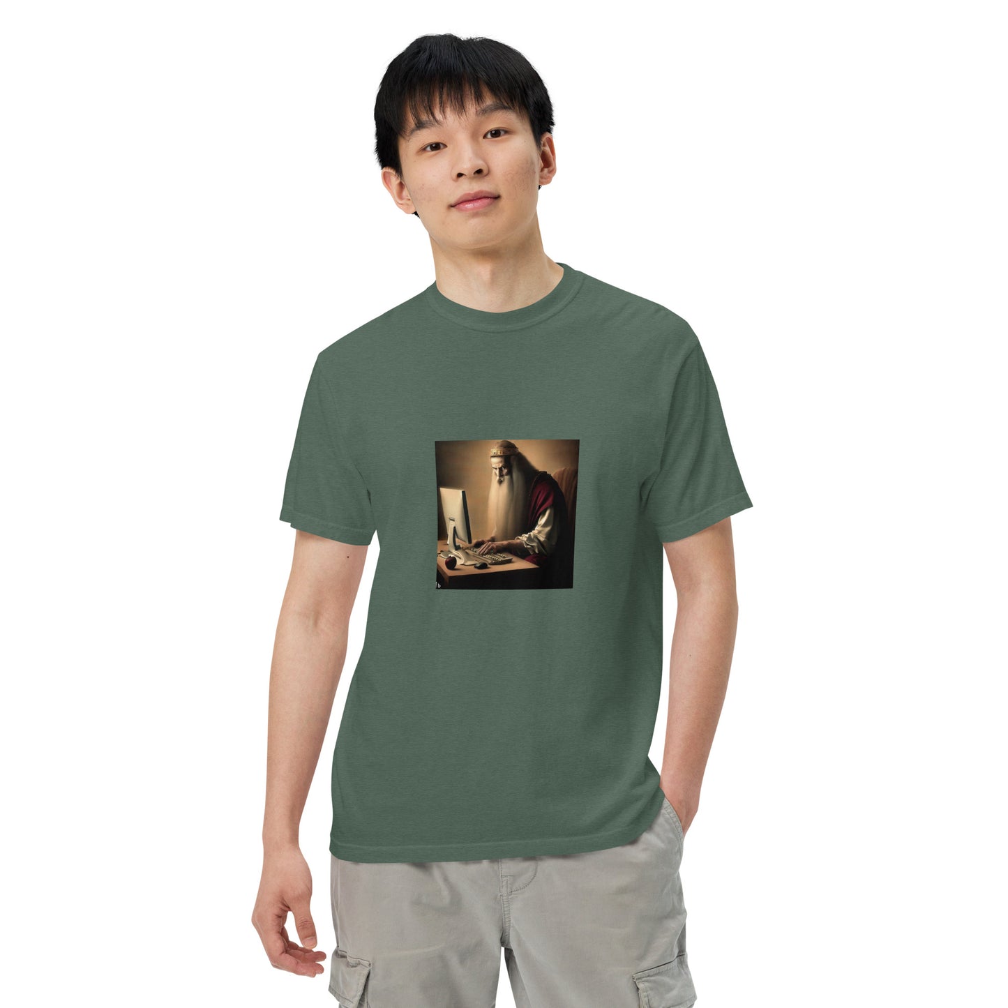 Unisex Garment-Dyed Heavyweight T-Shirt - The God Ball Originals by Chris Rabalais (2024)