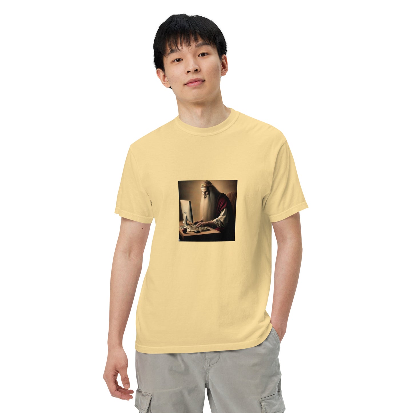Unisex Garment-Dyed Heavyweight T-Shirt - The God Ball Originals by Chris Rabalais (2024)