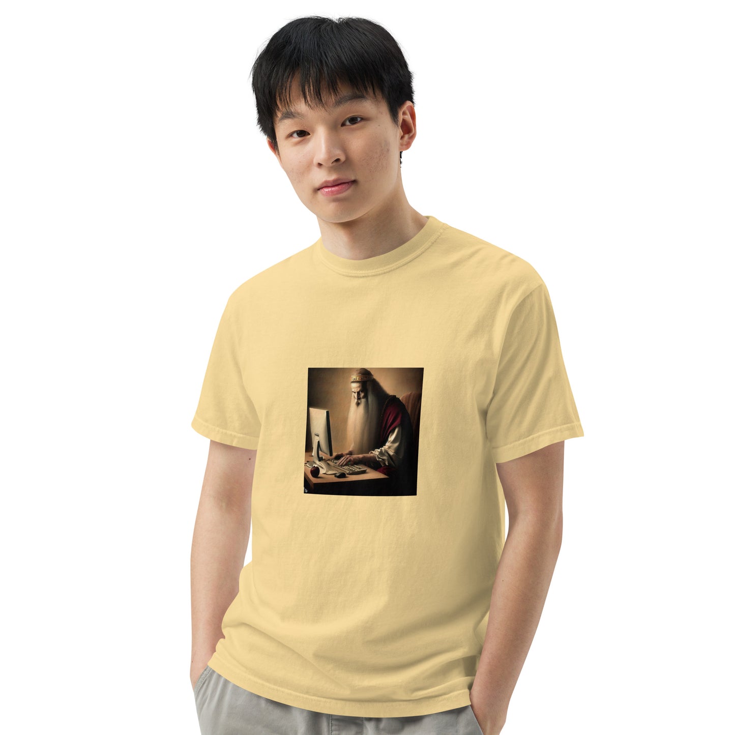 Unisex Garment-Dyed Heavyweight T-Shirt - The God Ball Originals by Chris Rabalais (2024)