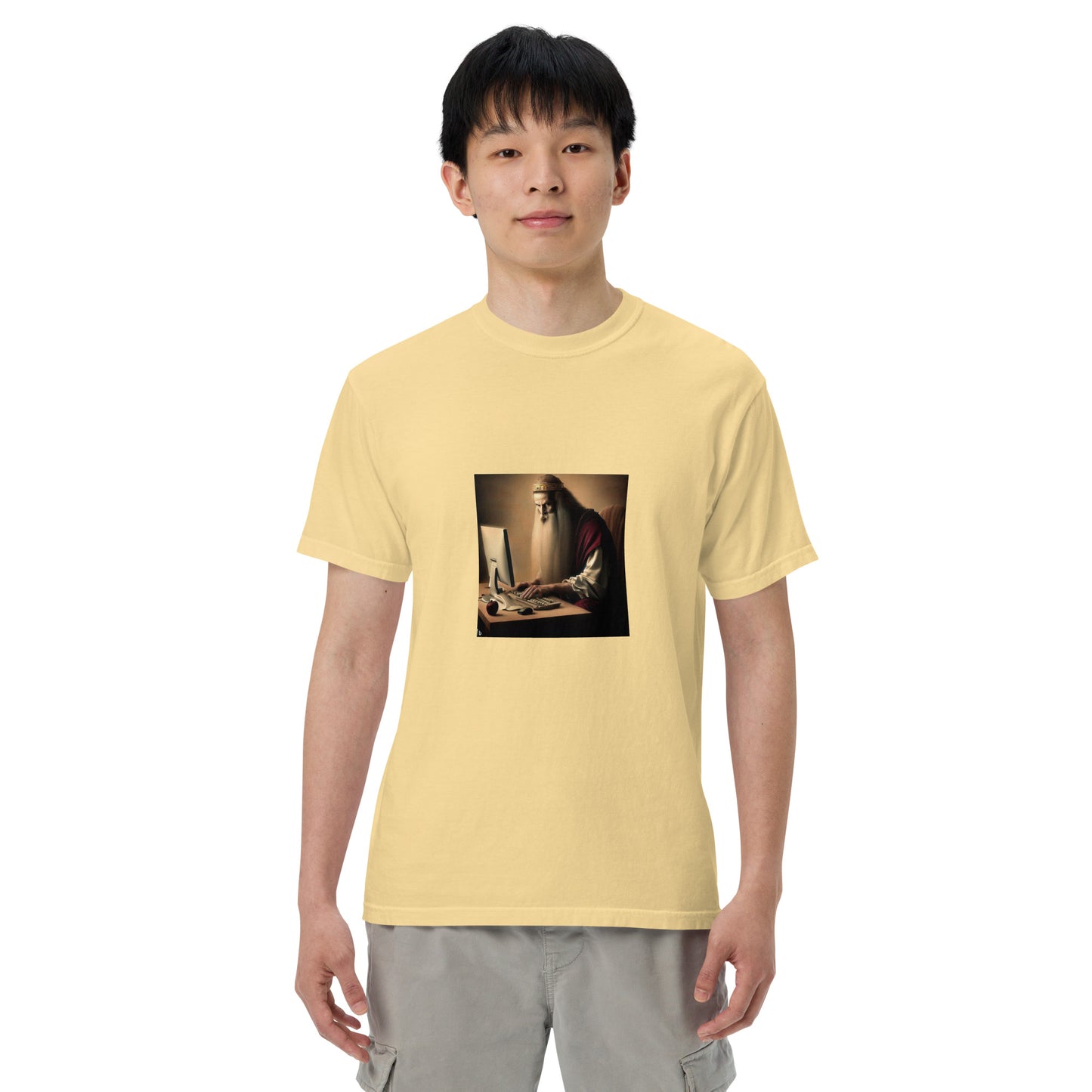 Unisex Garment-Dyed Heavyweight T-Shirt - The God Ball Originals by Chris Rabalais (2024)