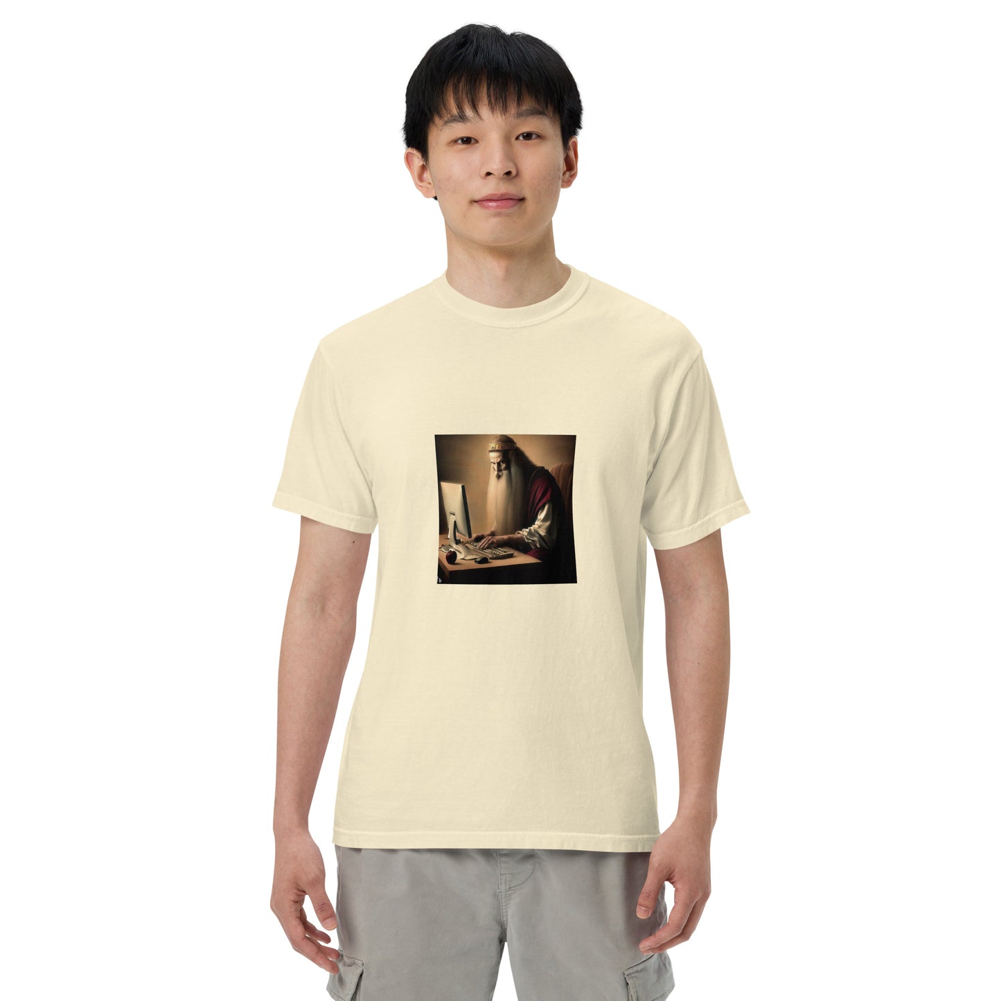 Unisex Garment-Dyed Heavyweight T-Shirt - The God Ball Originals by Chris Rabalais (2024)