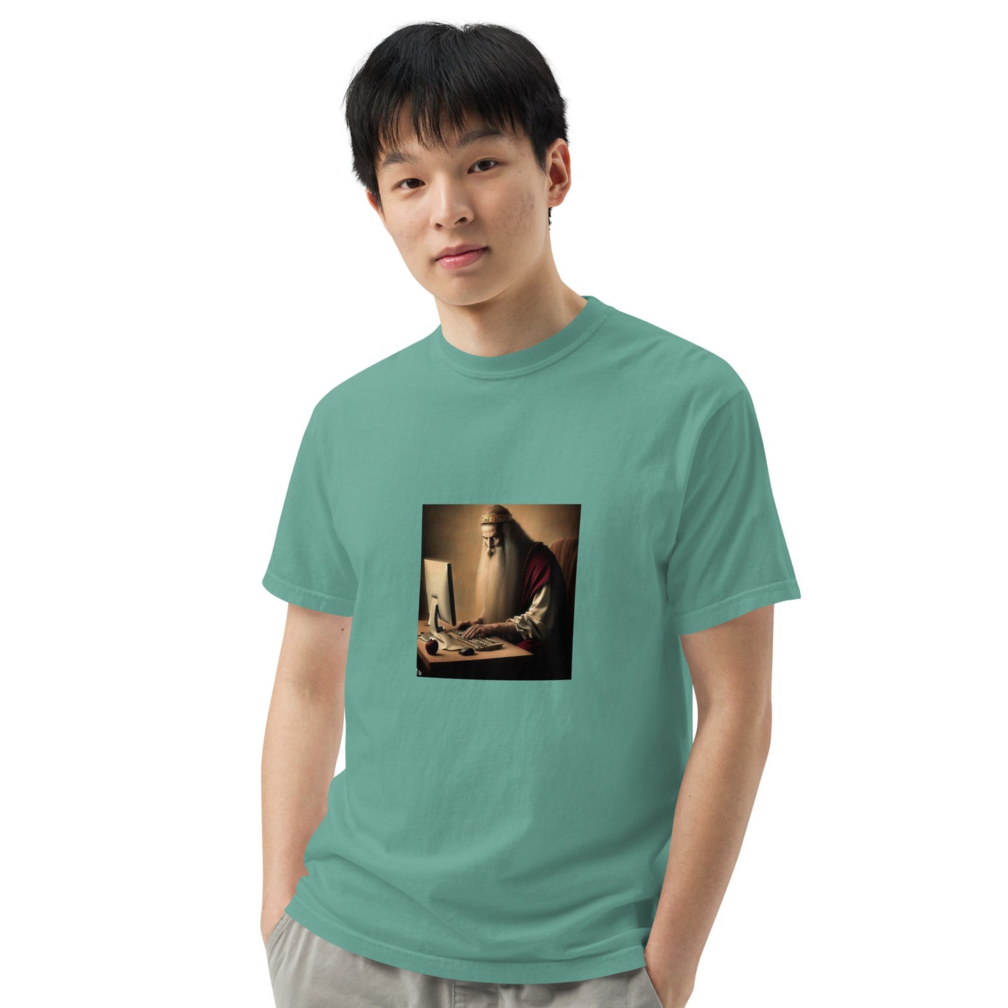 Unisex Garment-Dyed Heavyweight T-Shirt - The God Ball Originals by Chris Rabalais (2024)