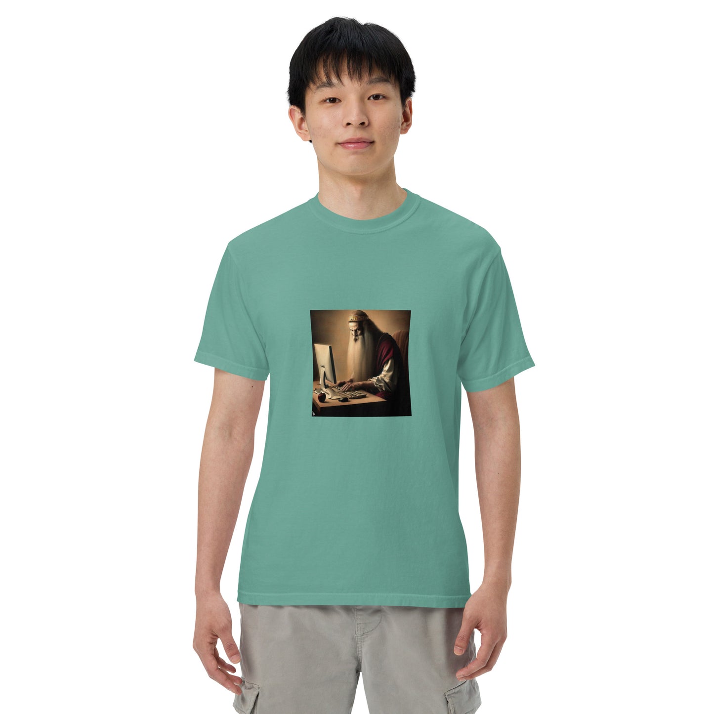 Unisex Garment-Dyed Heavyweight T-Shirt - The God Ball Originals by Chris Rabalais (2024)