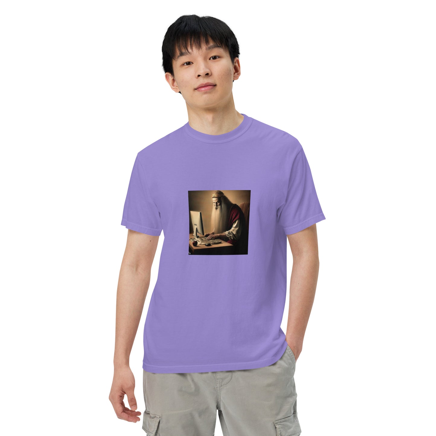 Unisex Garment-Dyed Heavyweight T-Shirt - The God Ball Originals by Chris Rabalais (2024)