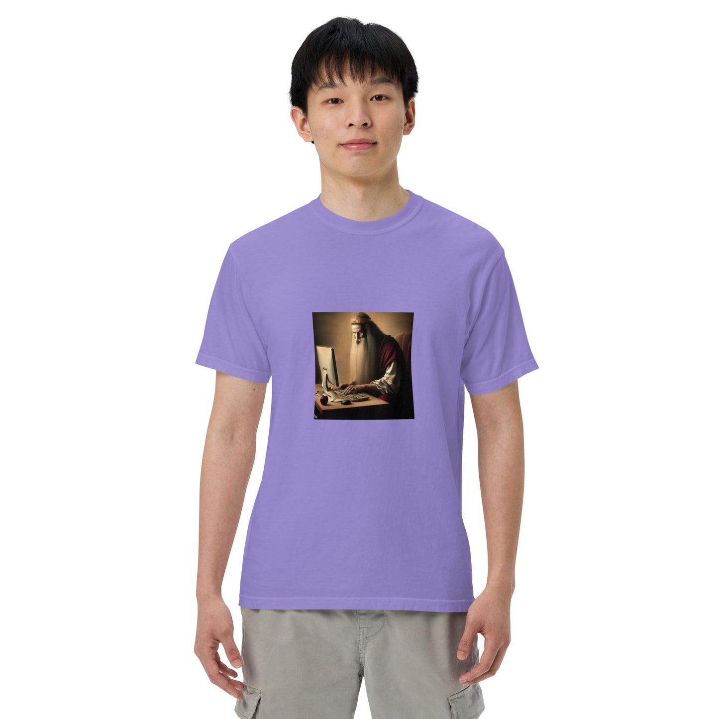 Unisex Garment-Dyed Heavyweight T-Shirt - The God Ball Originals by Chris Rabalais (2024)