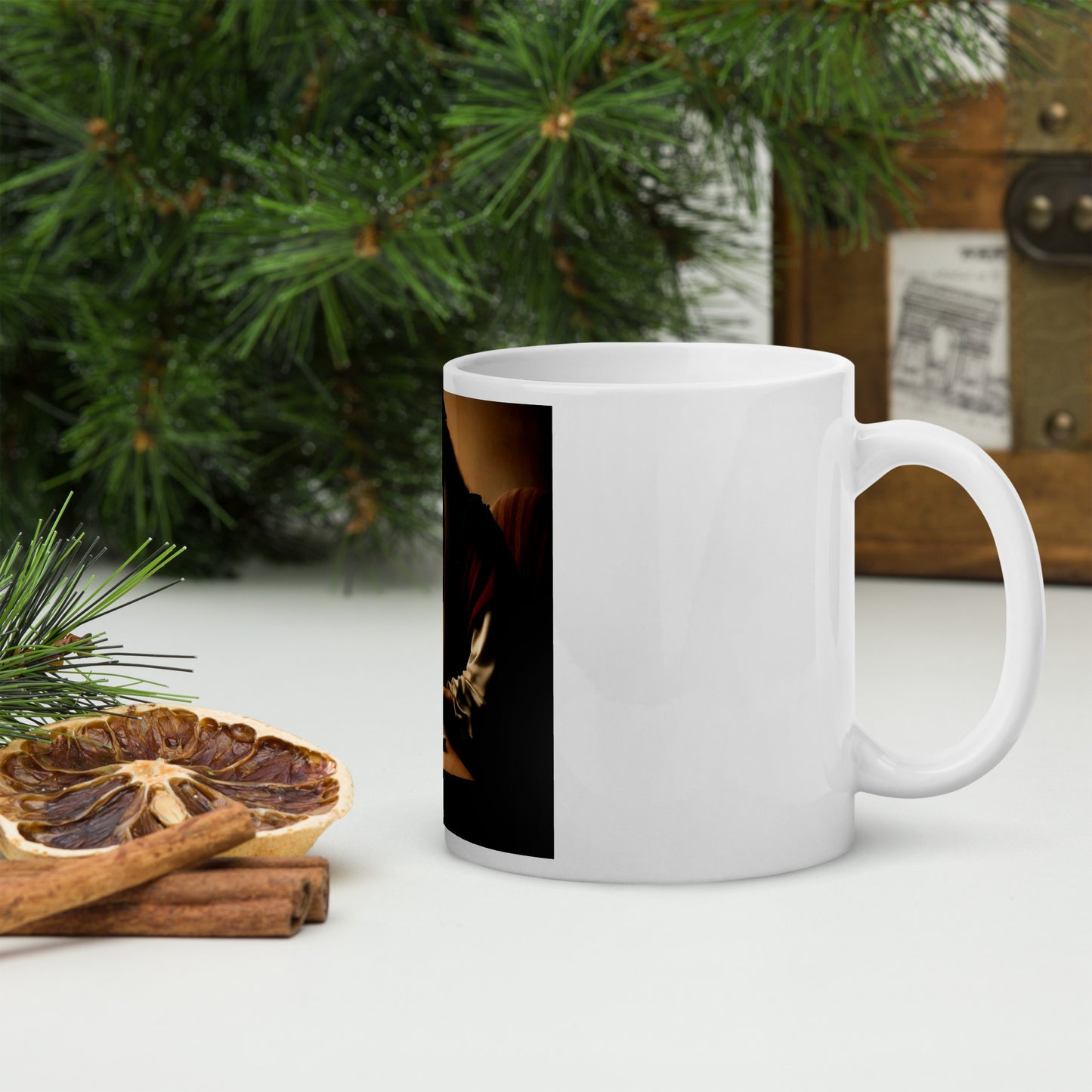 White Glossy Mug - The God Ball Originals by Chris Rabalais (2024)