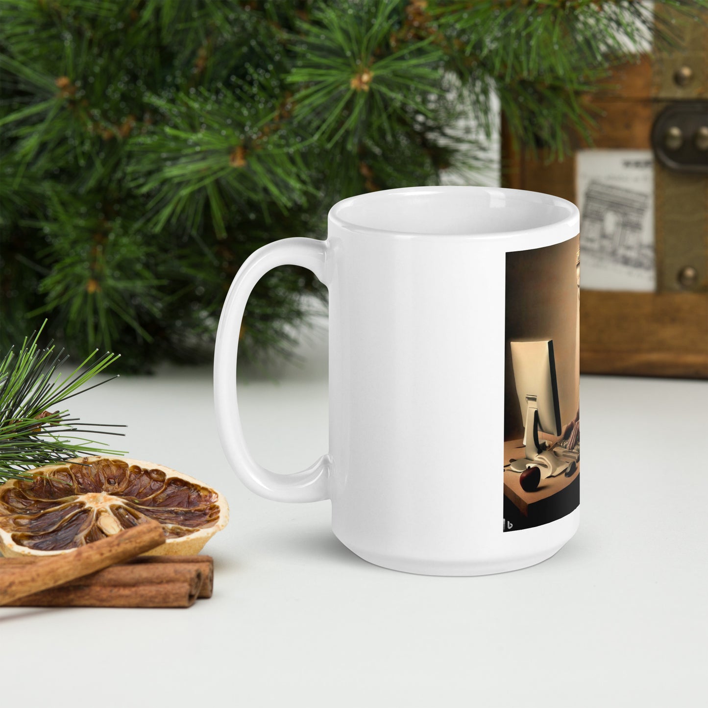 White Glossy Mug - The God Ball Originals by Chris Rabalais (2024)