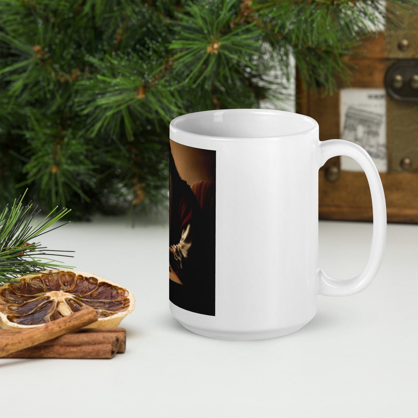 White Glossy Mug - The God Ball Originals by Chris Rabalais (2024)