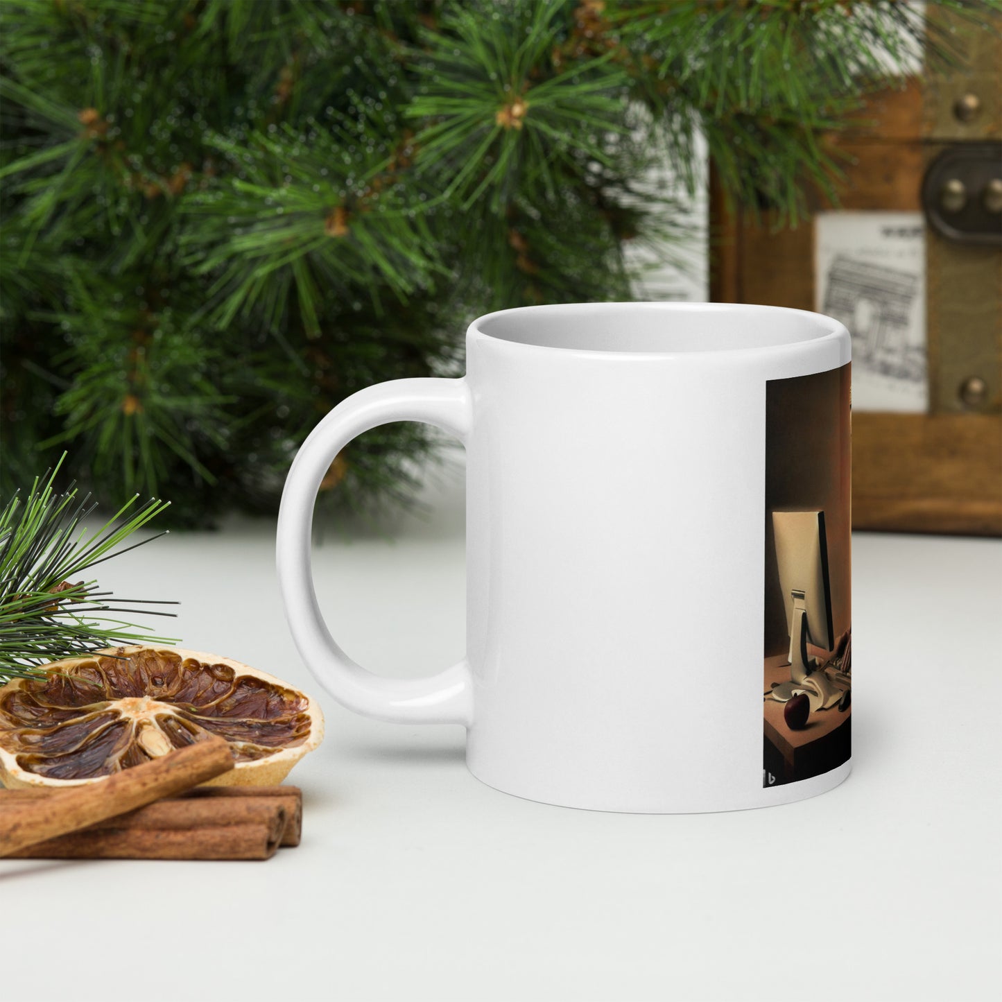White Glossy Mug - The God Ball Originals by Chris Rabalais (2024)