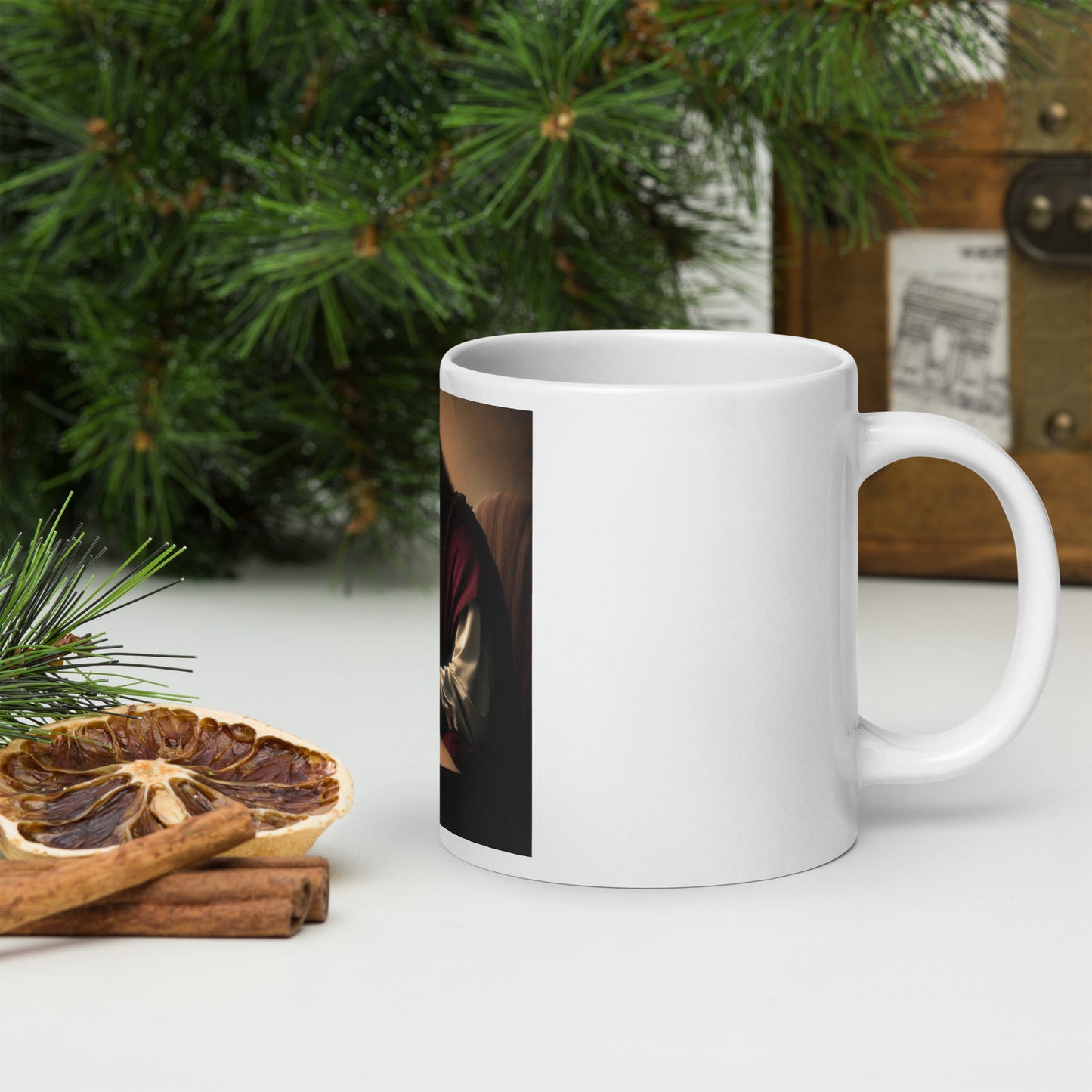 White Glossy Mug - The God Ball Originals by Chris Rabalais (2024)